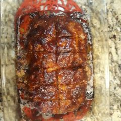 A picture of Home-style Glazed Meat Loaf.