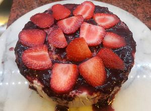 Una foto de Cheesecake vegano sin azúcar