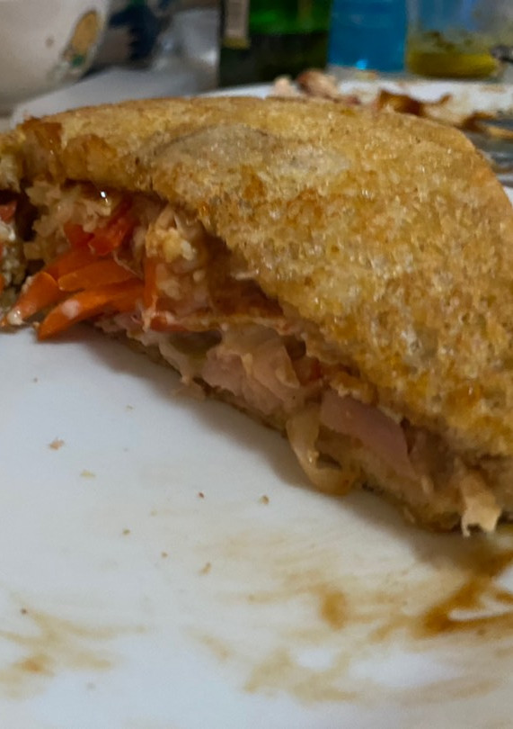 Una foto de Sándwich estilo coreano
