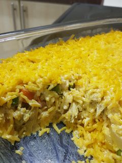 صورة لوصفة صينية رز بالخضار والدجاج