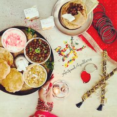 A picture of Navratri thali.