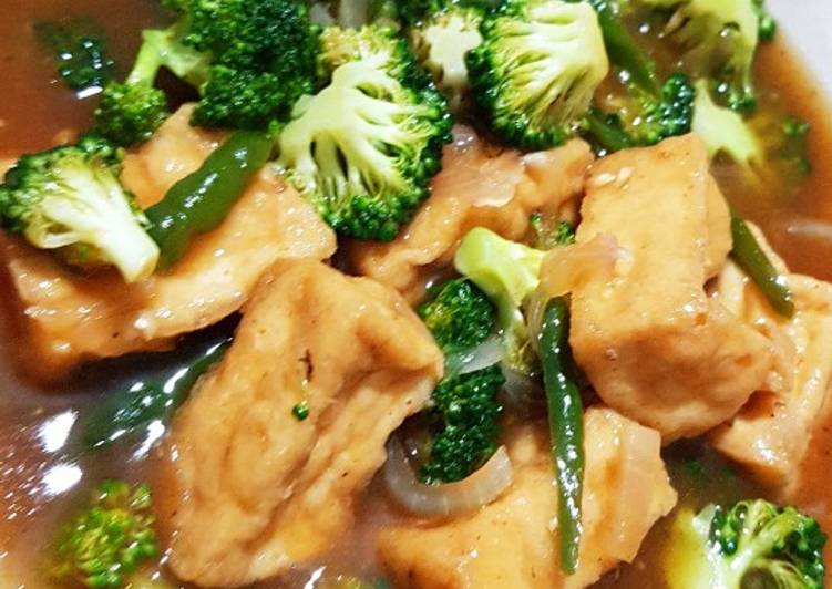 Resep Tahu Brokoli Saus Tiram, Anti Gagal