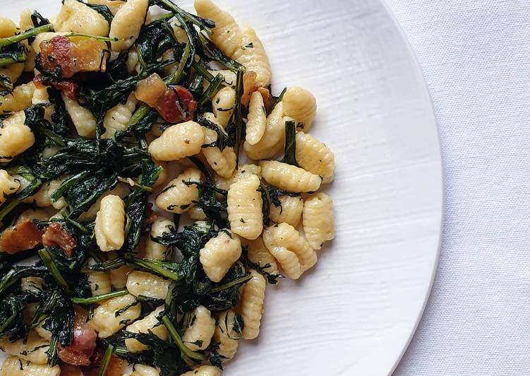 Ricetta Gnocchetti Rigati Tarassaco E Guanciale Di Raffaella Locatelli Cookpad