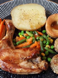 Una foto de Pollo asado