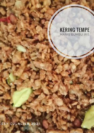 Foto resep Kering tempe manis bumbu iris