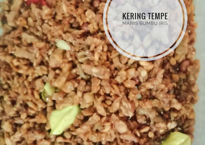 Langkah Mudah Masakan Resep Kering tempe manis bumbu iris