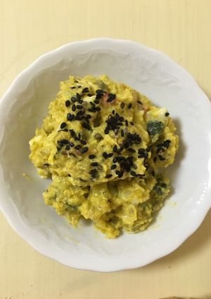 Hình của món Salad bí đỏ.