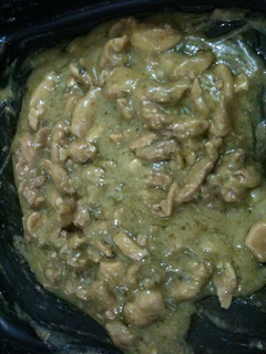Una foto de Fajitas de pollo con crema de brócolis