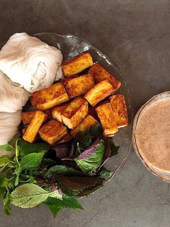 Hình của món Bún Đậu Mắm Tôm (Bún Lá Mắm Tôm Bắc).