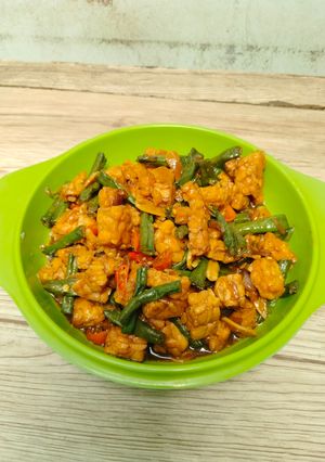 Foto resep Tumis Kacang Panjang Tempe