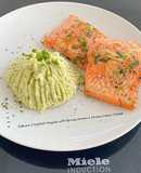 Salmon & Mashed Veggies with Spring Onion & Chives Cream Cheese