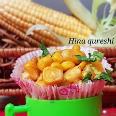 A picture of Corn chaat.