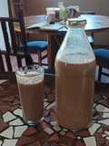 Leche de avena chocolatada