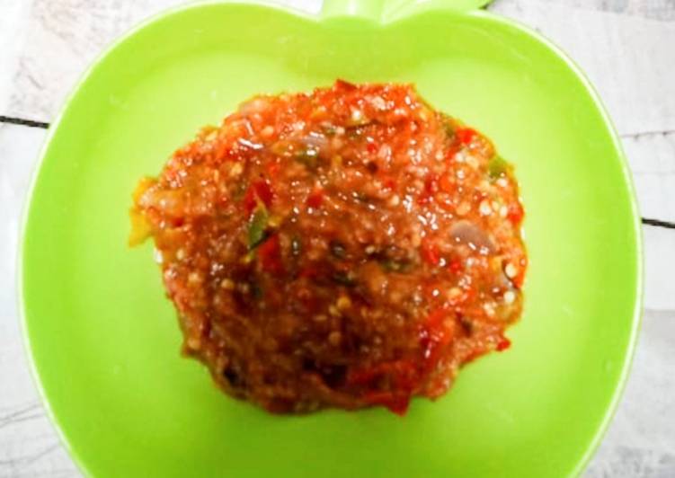 Bumbu mengolah Sambel goreng Ebi kering yang Enak Banget