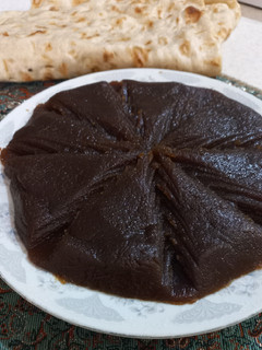 عکسی از دستور حلوا شیره انگور