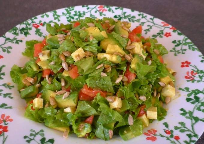 Овощной салат с брынзой и авокадо - рецепт автора Вера