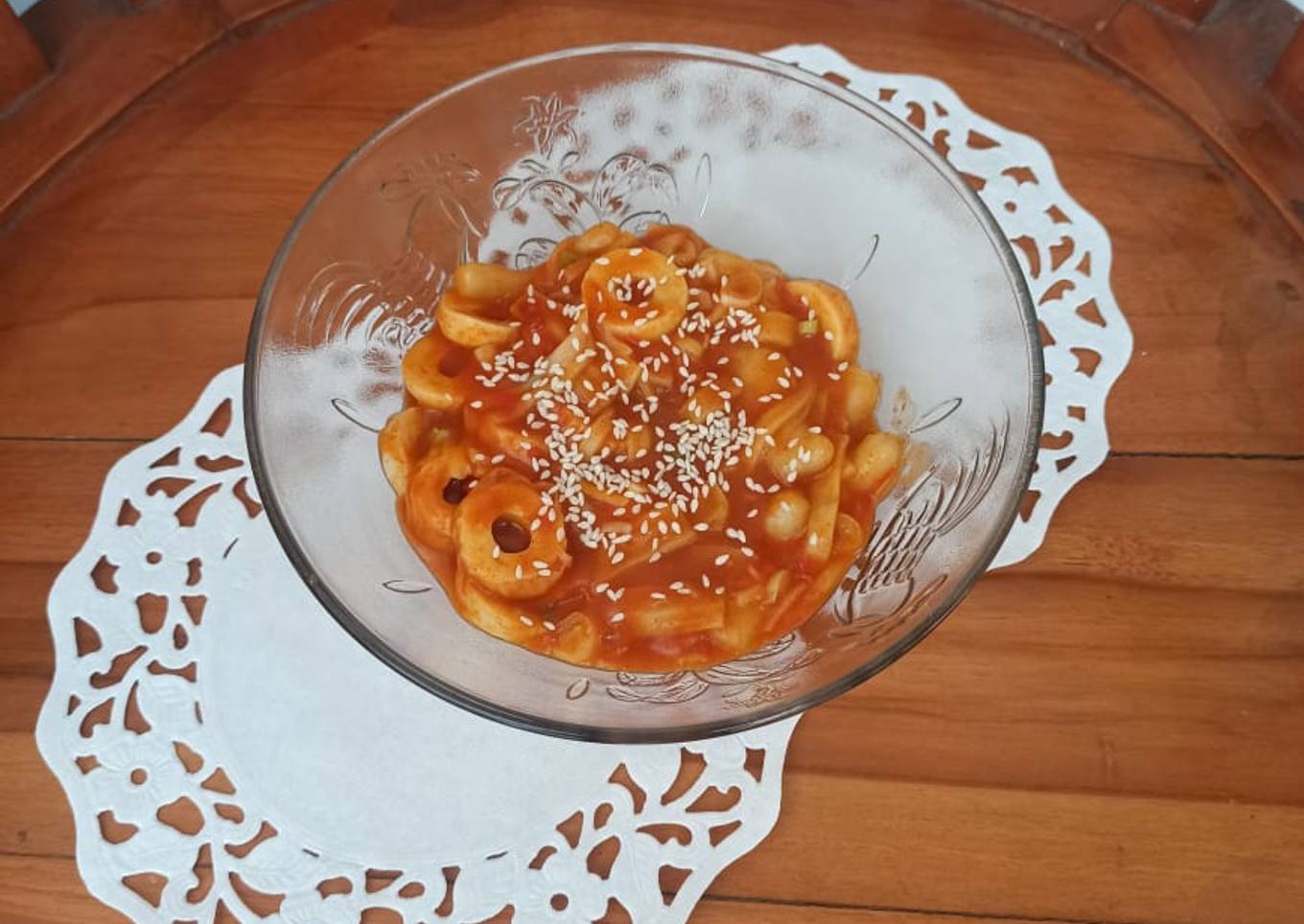 Tteokbokki tanpa gochujang