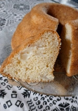 Una foto de Budín con peras