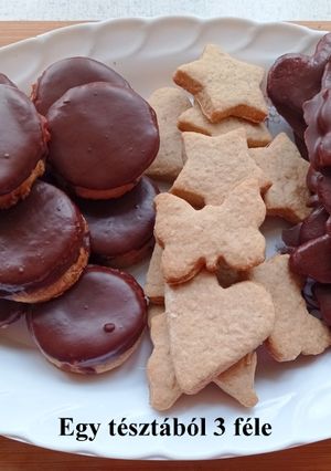 Isler + csokis és sima keksz fahéjasan recept fotója