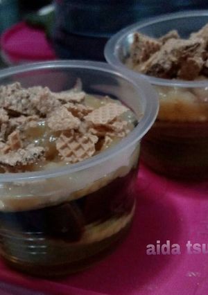 Foto resep Puding vla n wafer