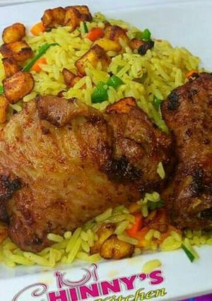 A picture of Nigeria fried rice.