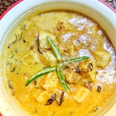 A picture of Coconut cream paneer.