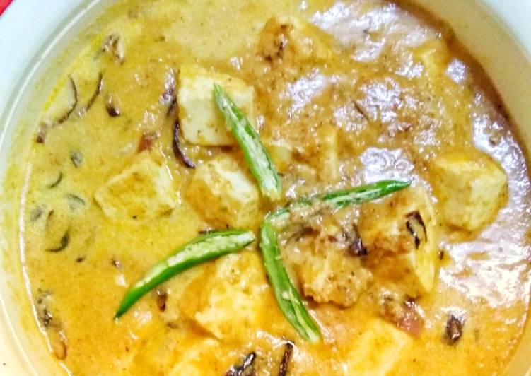 Coconut cream paneer