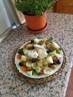 Una foto de Ensalada caprese a mí estilo