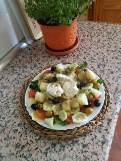 Una foto de Ensalada caprese a mí estilo