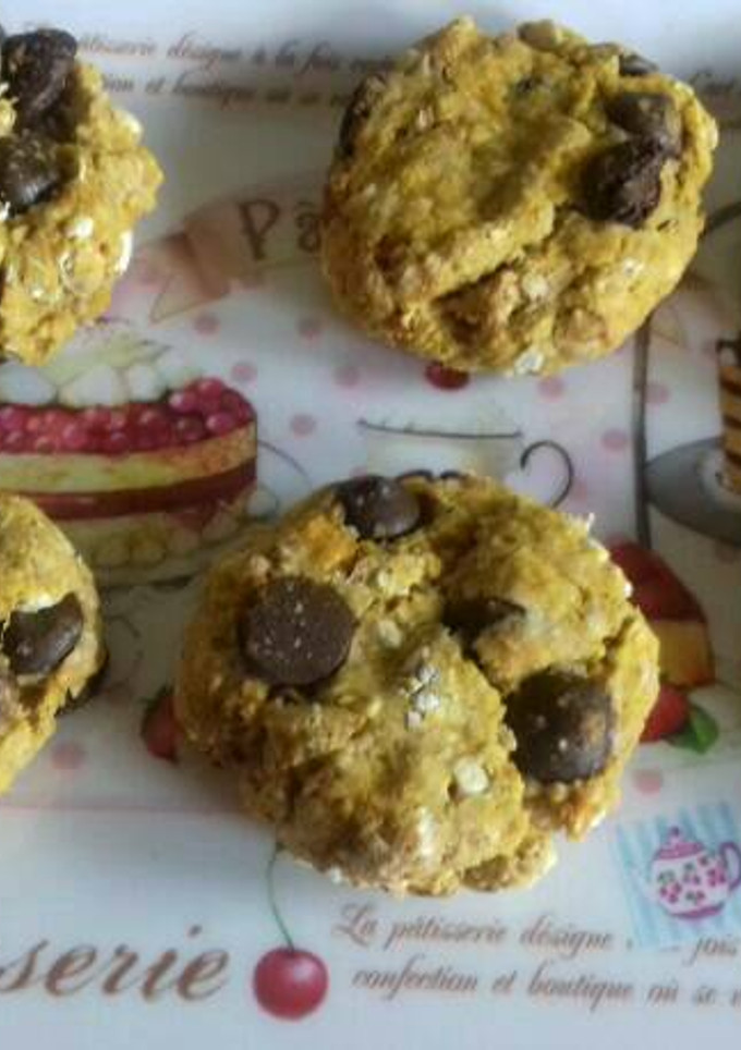 Una foto de Galletas de calabaza con chips de chocolate