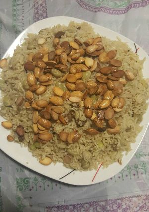 صورة لوصفة رز بفول