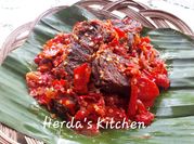 Gambar dendeng balado padang