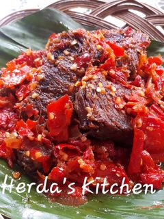 Foto resep Dendeng Balado Basah Khas Minang