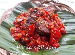 Foto resep Dendeng Balado Basah Khas Minang