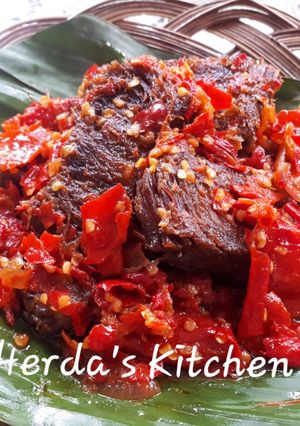 Foto resep Dendeng Balado Basah Khas Minang