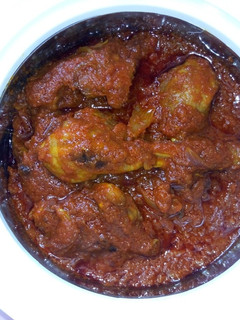 A picture of Red oil chicken stew.