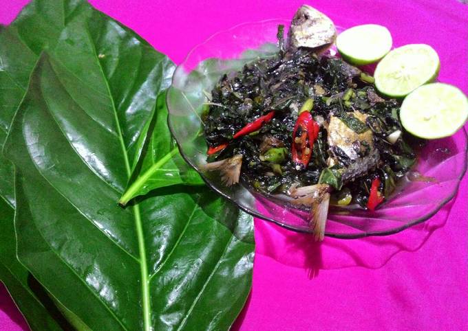 Anti Ribet, Bikin tumis daun mengkudu ikan peda Irit Anti Gagal