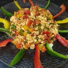 A picture of Paneer bell pepper masala.