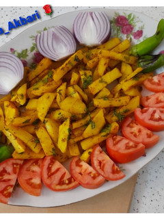 عکسی از دستور سیب زمینی تنوری ساده