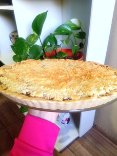 Una foto de Tarta de coco y dulce de leche