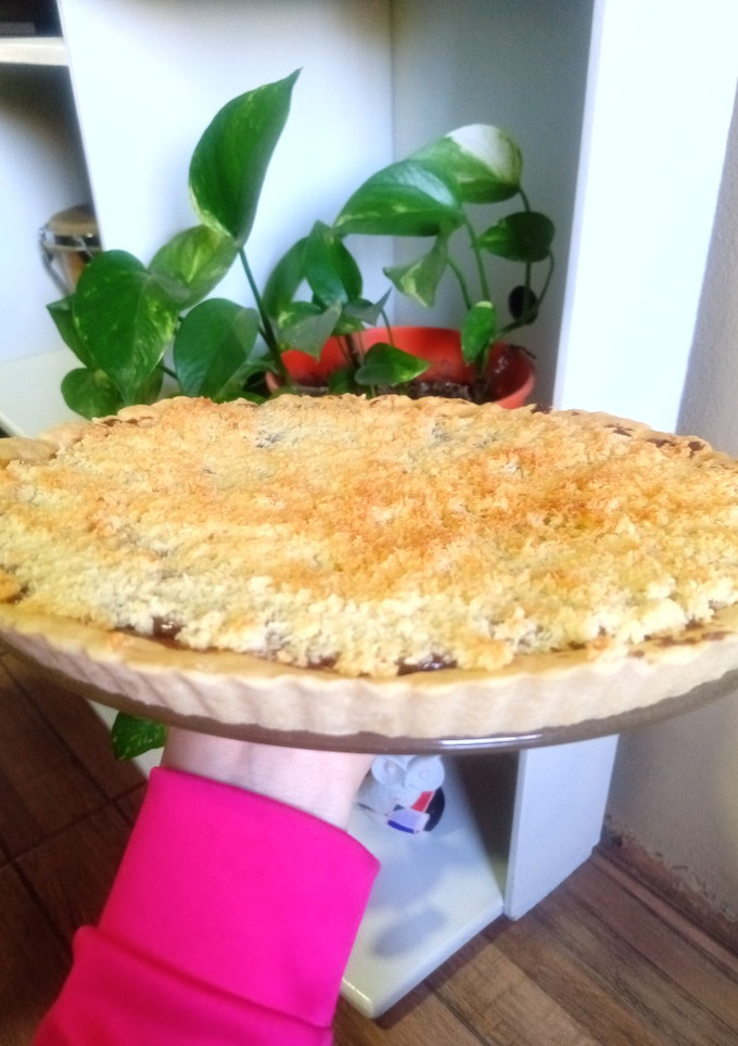 Una foto de Tarta de coco y dulce de leche