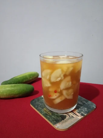 Cara Simple Menyiapkan Resep  381) Es Rujak Timun yang Lezat, Menggugah Selera