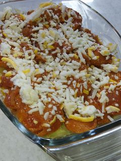 عکسی از دستور سوسیس سیب زمینی پنیری