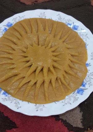 عکسی از دستور حلوای زعفرانی
