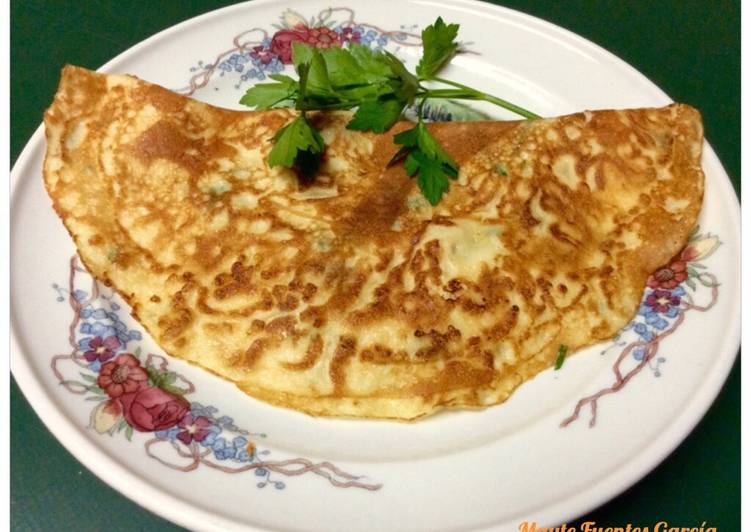 Crepe salada de masa de croquetas