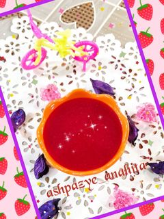 عکسی از دستور 🍓مارمالاد توت فرنگی🍓