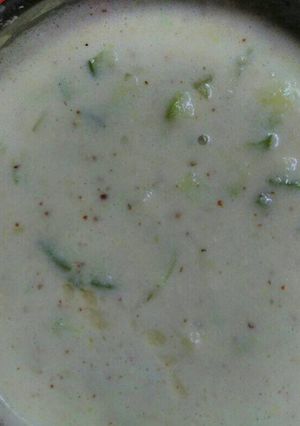 A picture of Cucumber raita.