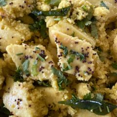 A picture of Dhokla vegan.
