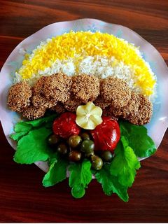 عکسی از دستور کتلت کنجدی