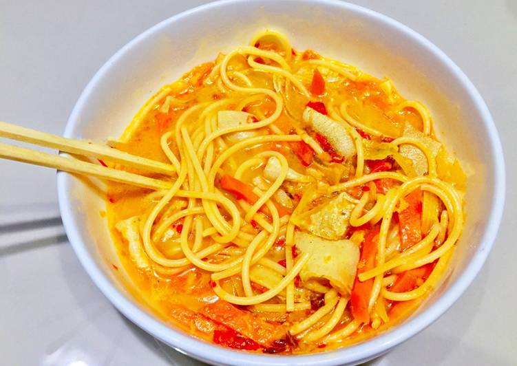 Resep Spaghetti Kuah Seblak, Enak
